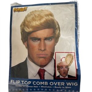 NWT Spirit flip top comb over wig adult Halloween costume